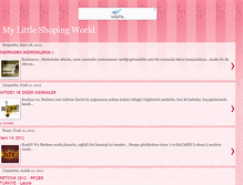 Tablet Screenshot of mylittleshopingworld.blogspot.com