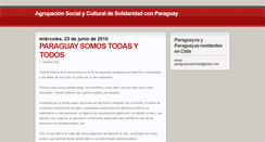 Desktop Screenshot of paraguayosenchile-agrupacion.blogspot.com