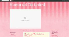 Desktop Screenshot of monsterandthesquirrel.blogspot.com