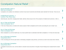 Tablet Screenshot of constipation-natural-relief.blogspot.com