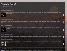 Tablet Screenshot of climbinback.blogspot.com