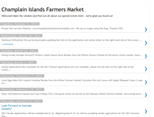 Tablet Screenshot of champlainislandsfarmersmarket.blogspot.com