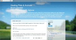 Desktop Screenshot of holisticpetmedicalalternativehealing.blogspot.com