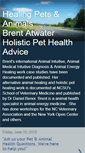 Mobile Screenshot of holisticpetmedicalalternativehealing.blogspot.com