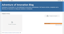 Desktop Screenshot of adventureofinnovation.blogspot.com