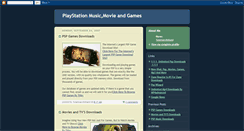 Desktop Screenshot of playstation-musicmovieandgame.blogspot.com