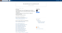 Desktop Screenshot of harshad-karekar.blogspot.com