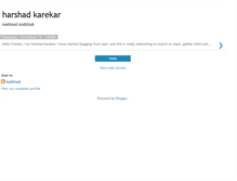 Tablet Screenshot of harshad-karekar.blogspot.com