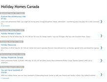 Tablet Screenshot of holidayhomescanada.blogspot.com