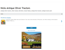 Tablet Screenshot of antiqueolivertractors.blogspot.com