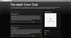 Desktop Screenshot of mathcrew.blogspot.com