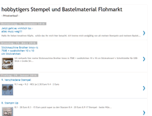 Tablet Screenshot of hobbytigers-flohmarkt.blogspot.com