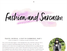 Tablet Screenshot of fashionandsarcasm.blogspot.com