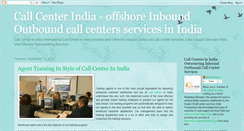 Desktop Screenshot of callcenter-in-india.blogspot.com