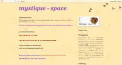 Desktop Screenshot of mystique-space.blogspot.com