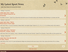 Tablet Screenshot of mylatestsportnews.blogspot.com