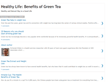 Tablet Screenshot of healthylifewithgreentea.blogspot.com