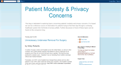 Desktop Screenshot of patientprivacyreview.blogspot.com