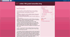 Desktop Screenshot of humanitiesblog-avital.blogspot.com