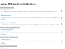 Tablet Screenshot of humanitiesblog-avital.blogspot.com