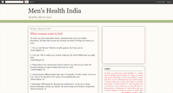 Desktop Screenshot of mens-health-india.blogspot.com