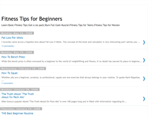Tablet Screenshot of beginner-fitness-tips.blogspot.com