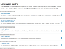 Tablet Screenshot of languagesonline.blogspot.com