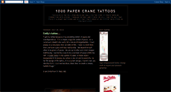 Desktop Screenshot of 1000papercranetattoos.blogspot.com