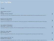 Tablet Screenshot of cara-ngeblog.blogspot.com