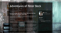 Desktop Screenshot of peter-beck-adventures.blogspot.com