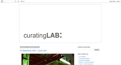 Desktop Screenshot of curating-lab.blogspot.com