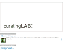 Tablet Screenshot of curating-lab.blogspot.com