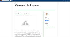 Desktop Screenshot of meneerdeleeuw.blogspot.com
