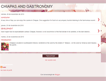 Tablet Screenshot of chiapasandgastronomy.blogspot.com