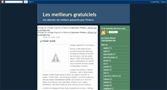 Desktop Screenshot of lesmeilleursgratuiciels.blogspot.com