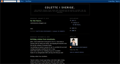 Desktop Screenshot of coletteinsweden.blogspot.com