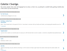 Tablet Screenshot of coletteinsweden.blogspot.com