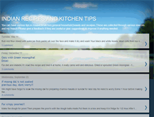 Tablet Screenshot of indianrecipesandkitchentips.blogspot.com