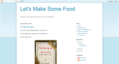 Desktop Screenshot of letsmakesomefood.blogspot.com