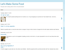 Tablet Screenshot of letsmakesomefood.blogspot.com