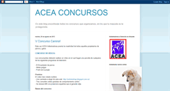 Desktop Screenshot of concursocaninoacea.blogspot.com