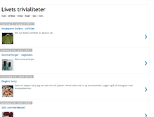 Tablet Screenshot of livetstrivialiteter.blogspot.com