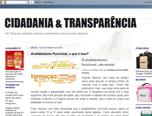 Tablet Screenshot of cidadaniatransparencia.blogspot.com