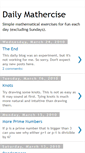 Mobile Screenshot of dailymathercise.blogspot.com