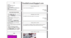 Desktop Screenshot of fooddelicious.blogspot.com