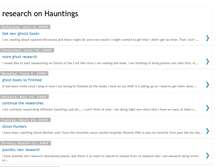 Tablet Screenshot of hauntingsandghosts.blogspot.com