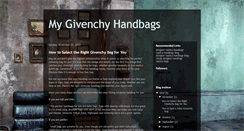 Desktop Screenshot of mygivenchyhandbags.blogspot.com