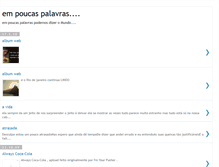 Tablet Screenshot of crisguedes-empoucaspalavras.blogspot.com