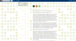 Desktop Screenshot of compaqbattery.blogspot.com