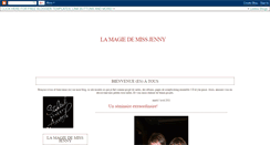 Desktop Screenshot of lamagiedemissjenny.blogspot.com